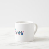 Eine friedliche Aussicht auf den See : "넘 실 실"(Neo Espressotasse (Vorderseite Rechts)