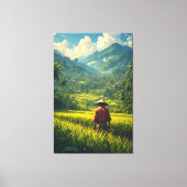 Eine Friedliche Ernte Leinwanddruck (Vorderseite)