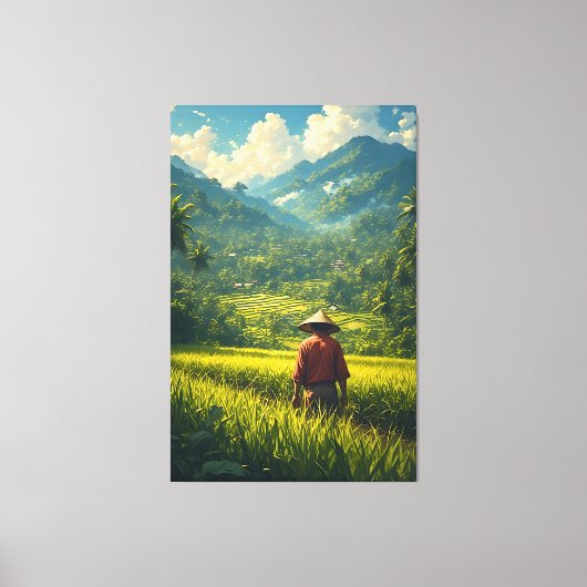 Eine Friedliche Ernte Leinwanddruck (Vorderseite)