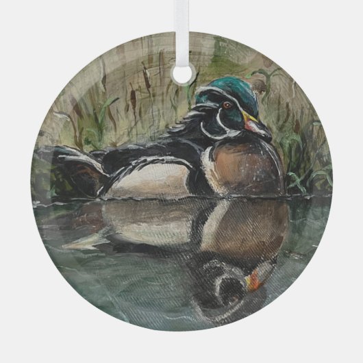 Eine Friedliche Reflektion Ornament Aus Glas (Vorderseite)