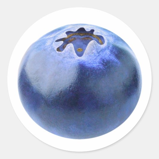 Eine frische Heidelbeere Runder Aufkleber (Vorderseite)