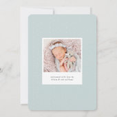 Eine frische Zweigstelle | Foto Birth Ankündigung (Rückseite)