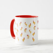 Eine frohe Weihnacht-Huhn-Tasse! Tasse (Vorderseite Links)