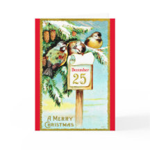 Eine frohe Weihnachten 25. Dezember Vintage Reprod