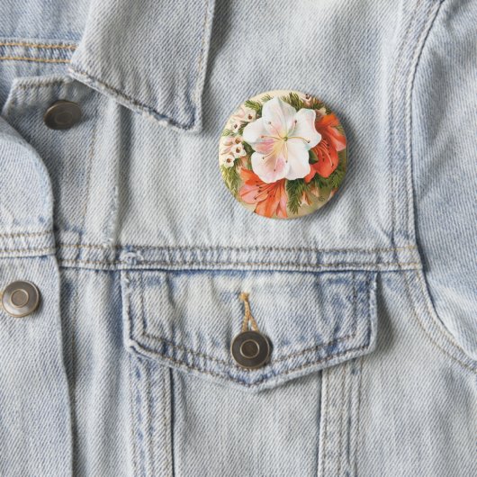 Eine frohe Weihnachts-Blume Button (Beispiel)