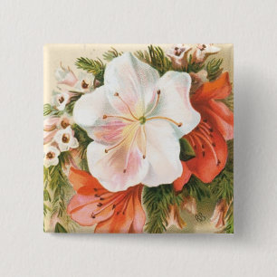 Eine frohe Weihnachts-Blume Button