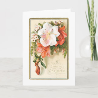 Eine frohe Weihnachts-Blume Feiertagskarte