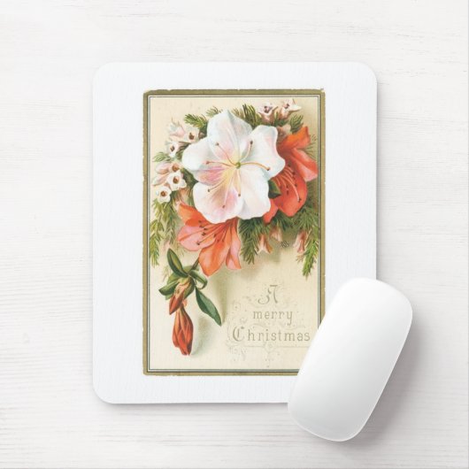 Eine frohe Weihnachts-Blume Mousepad (Mit Mouse)