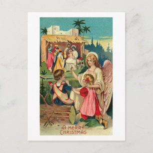 Eine frohe Weihnachts-Engel-Karte Feiertagspostkarte