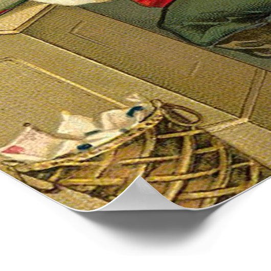 Eine frohe Weihnachts-Weihnachtskarte Poster (Ecke)