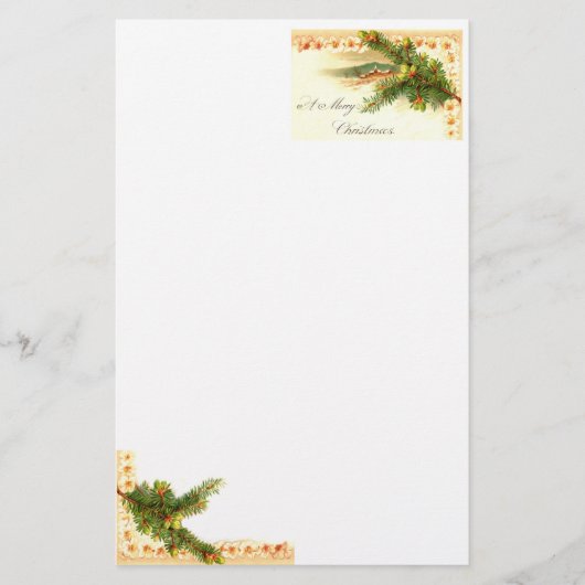 Eine Frohe Weihnachtskarte Briefpapier (Vorderseite)