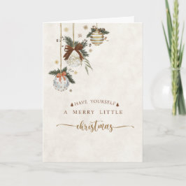 Eine frohe Weihnachtskarte Feiertagskarte