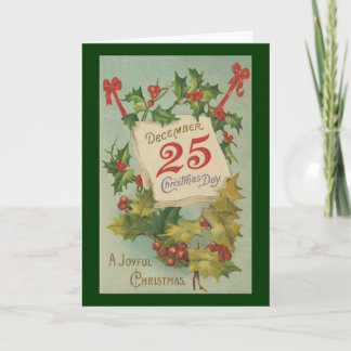 Eine frohe Weihnachtskarte Feiertagskarte