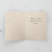 Eine frohe Weihnachtskarte mit Schlitten Feiertagskarte (Innenseite)