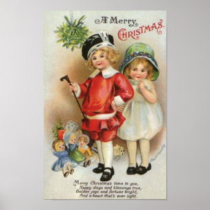 Eine frohe Weihnachtskarte Poster