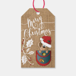 Eine frohe Weihnachtsmaus Geschenkanhänger