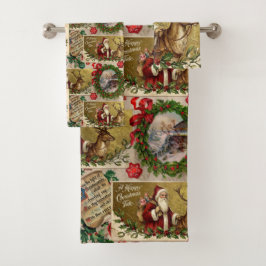 Eine frohe Weihnachtszeit Badhandtuch Set