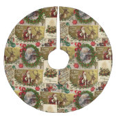 Eine frohe Weihnachtszeit Polyester Weihnachtsbaumdecke (Vorderseite)