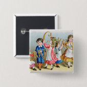 Eine fröhliche Christmas', viktorianische Button (Vorne & Hinten)