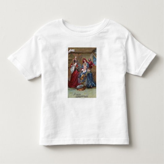 Eine fröhliche ChristmasNativity Szene Kleinkind T-shirt (Vorderseite)