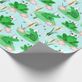 Eine fröhliche Feier - fröhliche Pastellteichtenni Geschenkpapier (Ecke)