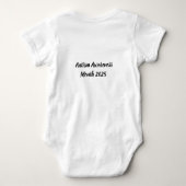 Eine fröhliche Feier zur Sensibilisierung für Auti Baby Strampler (Rückseite)