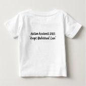 Eine fröhliche Feier zur Sensibilisierung für Auti Baby T-shirt (Rückseite)