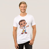 Eine fröhliche Feier zur Sensibilisierung für Auti Tri-Blend Shirt (Vorderseite voll)