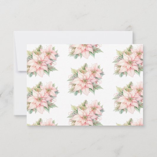 Eine fröhliche kleine Baby-Dusche Blush Winter RSV Dankeskarte (Rückseite)