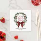 Eine fröhliche kleine Babyparty Serviette (Beispiel)