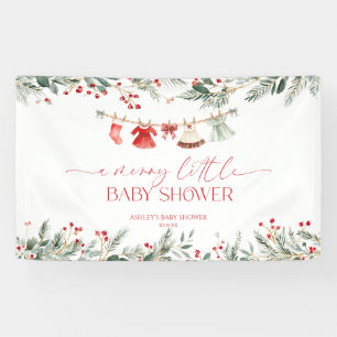 Eine fröhliche kleine Babyparty Weihnachten Babypa Banner