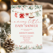 Eine fröhliche kleine Babyparty Weihnachten Babypa