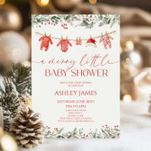 Eine fröhliche kleine Babyparty Weihnachten Babypa
