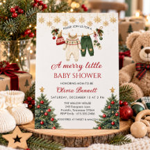 Eine fröhliche kleine Babyparty-Weihnachtswäschele