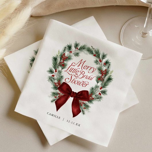 Eine fröhliche kleine Hochzeitsdusche Serviette