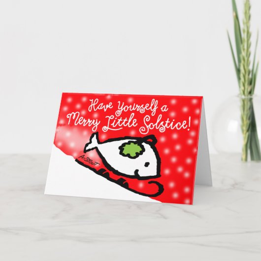 Eine fröhliche kleine Solstice! - Dankeskarte (Vorderseite)
