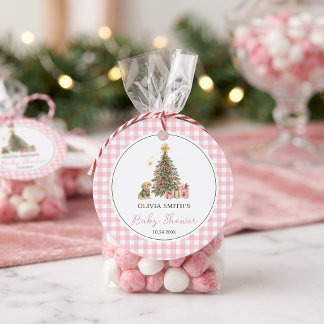 Eine fröhliche kleine Weihnachts-Baby-Party Geschenkanhänger