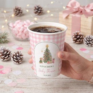 Eine fröhliche kleine Weihnachts-Baby-Party Pappbecher