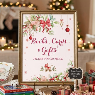 Eine fröhliche kleine Weihnachts-Babyparty im Wint Poster