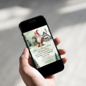 Eine fröhliche kleine Weihnachtsfeier-Party Einlad Einladung