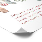 Eine fröhliche kleine Weihnachtskleidung Zeitkapse Poster (Ecke)