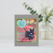 Eine fröhliche Lächelpostkarte Feiertagspostkarte (Stehend Vorderseite)