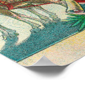 Eine fröhliche Weihnachts- und Rentierszene Poster (Ecke)