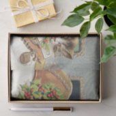 Eine fröhliche Weihnachtskatze in der Post Seidenpapier (Geschenk)