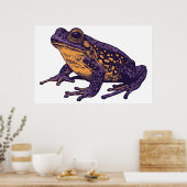 Eine Froschabbildung - groß Poster (Küche)