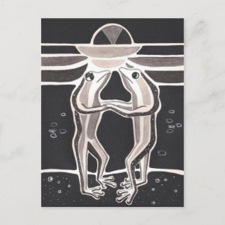 Eine Froschgeschichte Postkarte