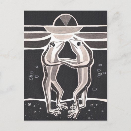 Eine Froschgeschichte Postkarte (Vorderseite)