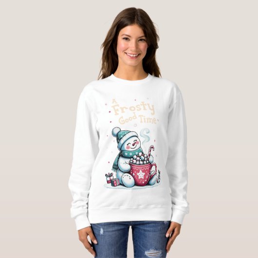 Eine frostige gute Zeit Sweatshirt (Vorne ganz)