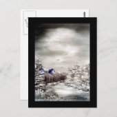 Eine frostige Nacht - Postkarte (Vorne/Hinten)