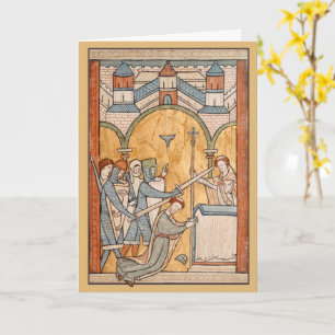 Eine frühe Darstellung des Martyriums von St. Thom Karte